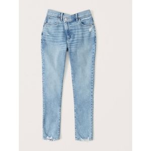 Abercrombie and fitch curve love high rise super skinny ankle jeans